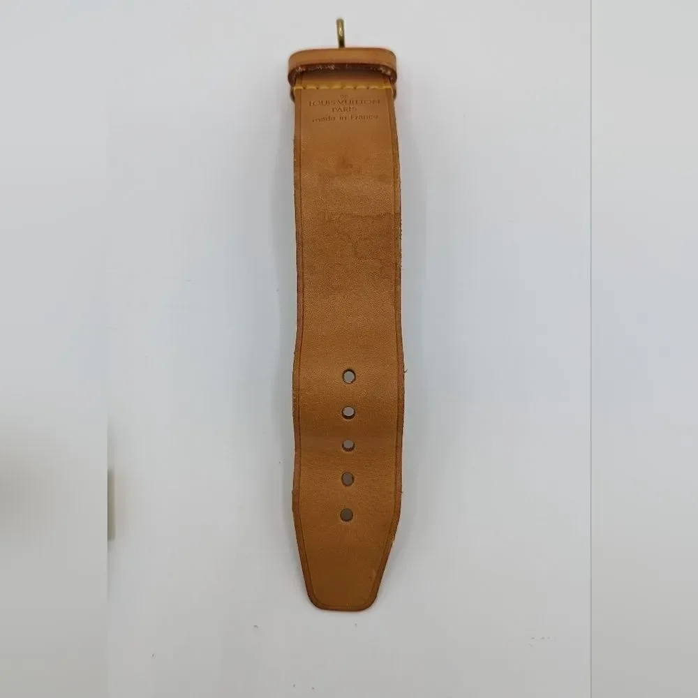 Louis Vuitton Luggage Tag w/ Strap and Padlock & Key